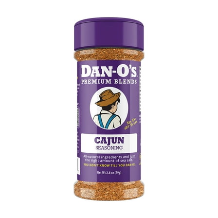 Dan-O's Cajun Seasoning - All-Purpose Seasoning - Great for cooking and grilling anything - Small bottle (2.8 oz)