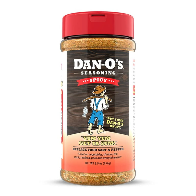 Dan-O's Seasoning Spicy | Medium Bottle | 1 Pack (8.9 oz)