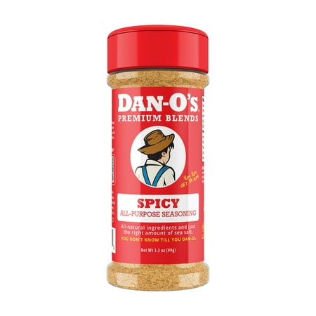 Dan-O's Spicy All-Purpose Seasoning For Cooking And Grilling - Small Bottle 3.5 Oz