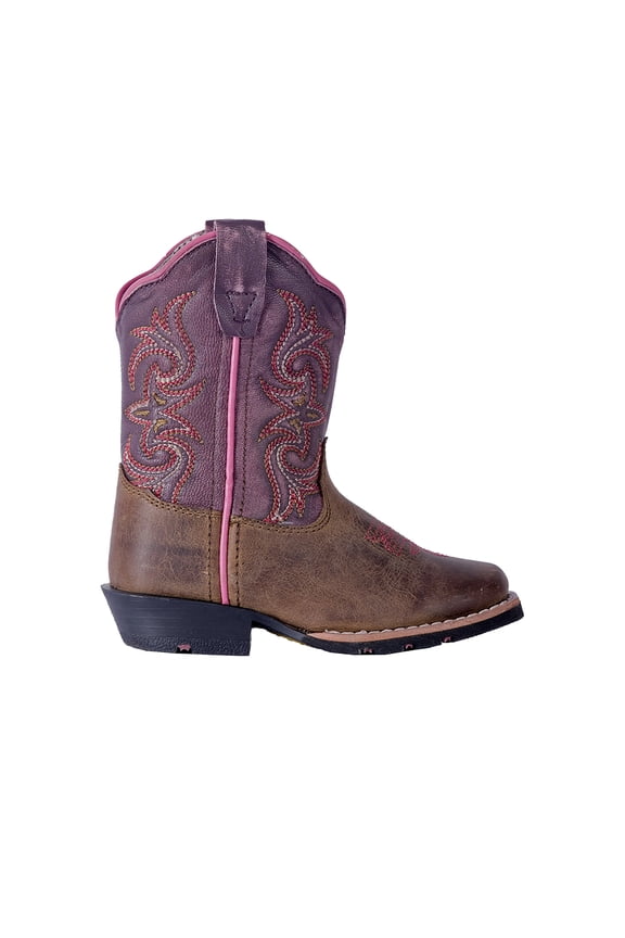 Boots Girls Tryke Embroidered Square Toe Cowboy   Mid Calf Boots