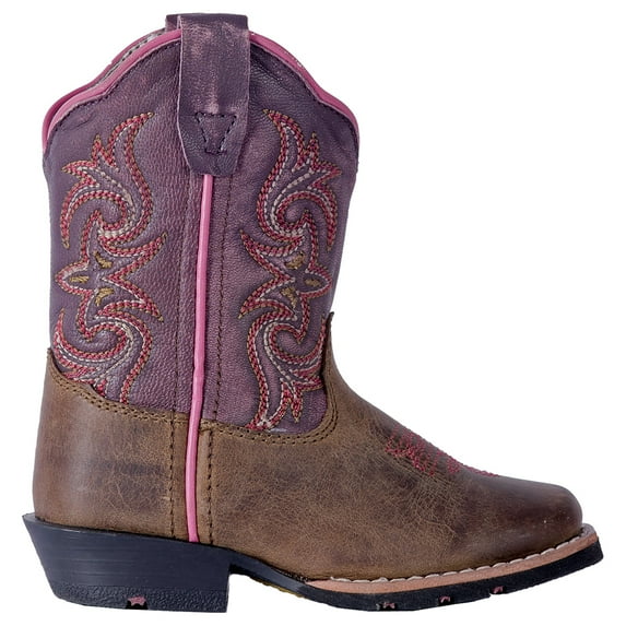 Dan Post Boots Girls Tryke Embroidered Square Toe Cowboy Mid Calf Boots