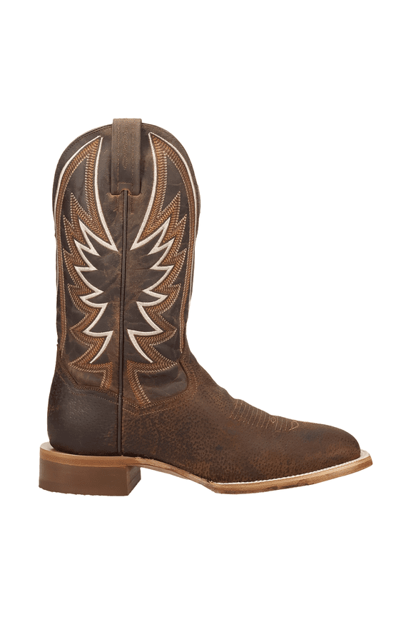 Boots Mens Boar's Run Square Toe Cowboy Mid Calf Boots