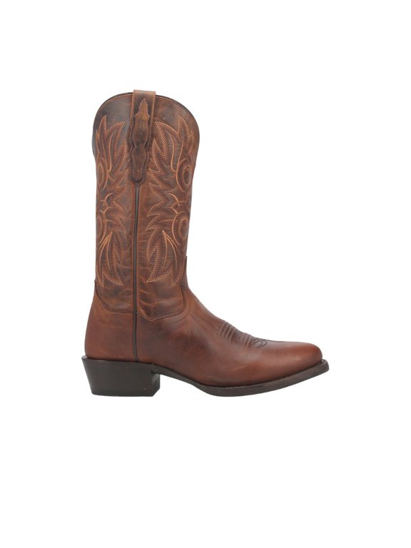 Boots Mens Cottonwood Embroidered Round Toe Cowboy Mid Calf Boots