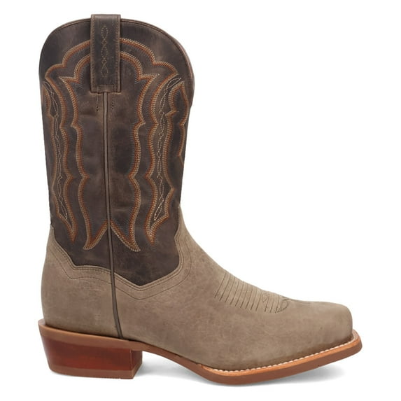 Dan Post Boots Mens Creed Embroidered Square Toe Pull On Cowboy Mid Calf B