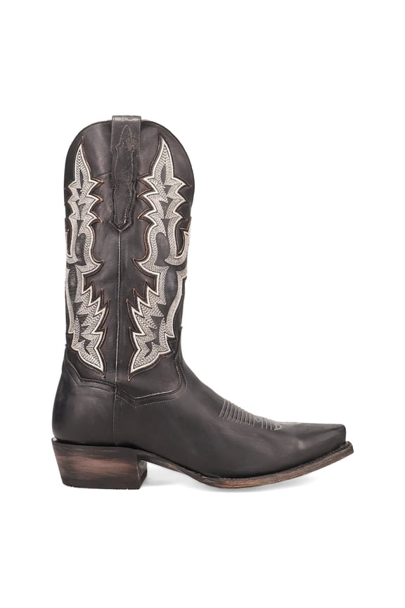 Boots Mens Diesel Embroidered Snip Toe Pull On Cowboy Mid Calf Bo