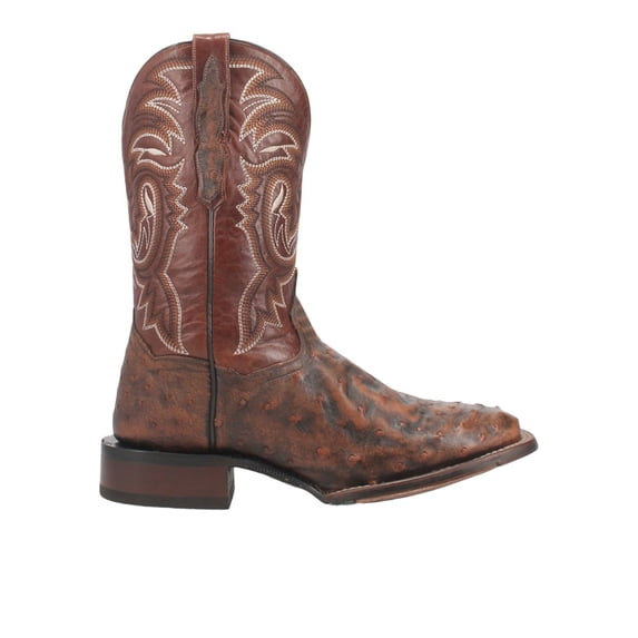 Dan Post Boots Mens Dillinger Full Quill Ostrich Embroidered Square Toe Pul