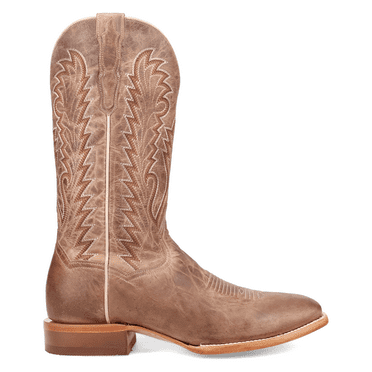 Dan Post Boots Mens Jerry Embroidered Square Toe Pull On Cowboy  Mid Calf B