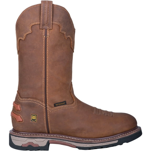 Dan Post Men's Journeyman Waterproof Work Boot Soft Toe Brown 10 D(M) US