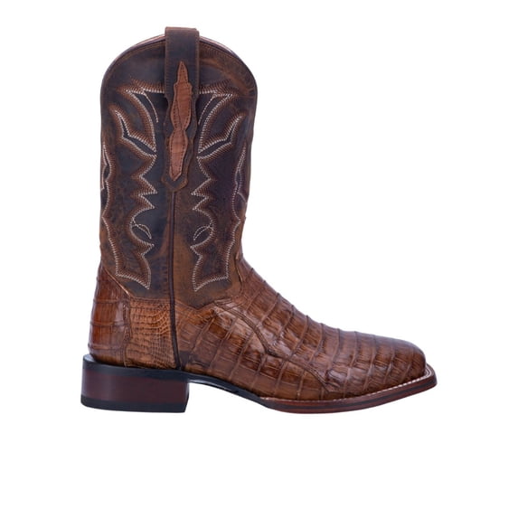 Dan Post Men's Kingsly Caiman Western Boot Broad Square Toe - DP4807 10 EE US