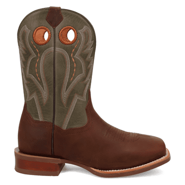 Dan Post Boots Mens Leighton Embroidered Square Toe Cowboy  Mid Calf Boots