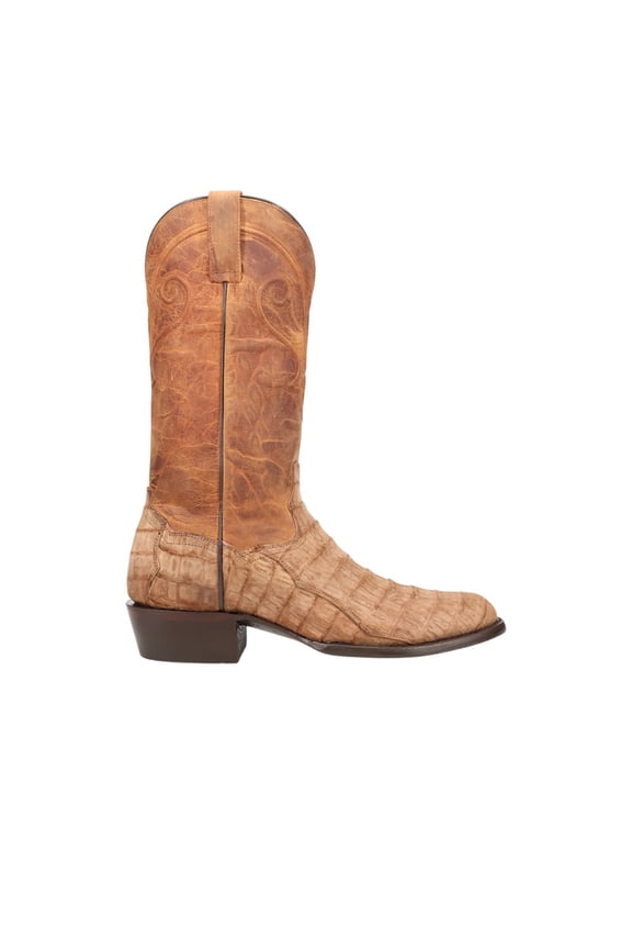 Boots Mens Makara Pull On Round Toe Cowboy Mid Calf Dress Boots