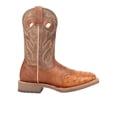 thumbnail image 1 of Dan Post Men's Exotic Full Quill Ostrich Western Boot Broad Square Toe Tan 9 D(M) US, 1 of 7