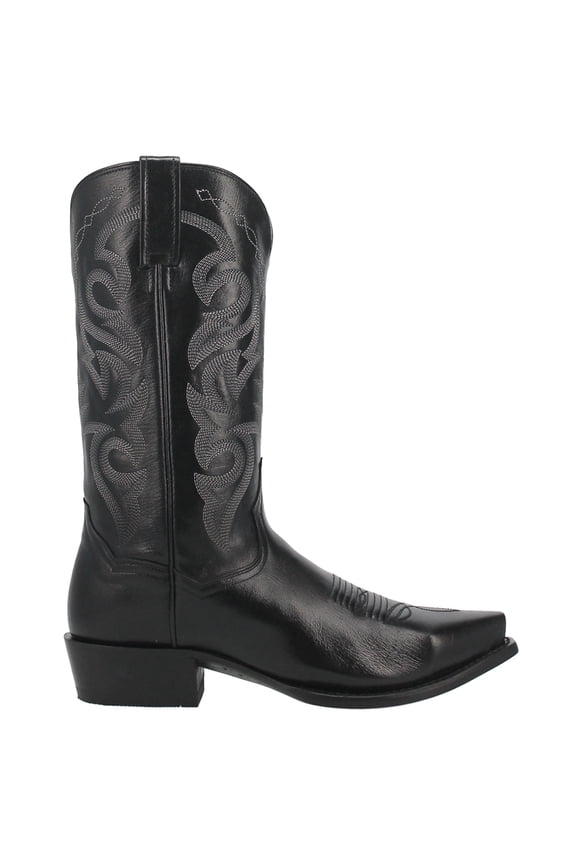 Boots Mens Milwaukee Embroidered Pull On Snip Toe Cowboy  Mid Calf