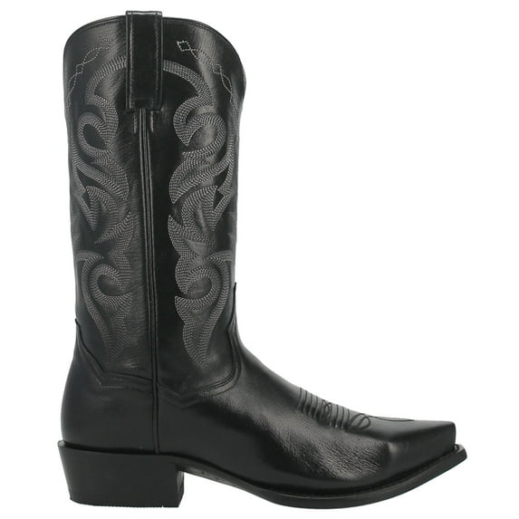 Dan Post Boots Mens Milwaukee Embroidered Snip Toe Pull On Cowboy Mid Calf