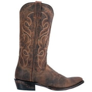 Dan Post Boots Mens Renegade Embroidered Round Toe Cowboy Mid Calf Boots