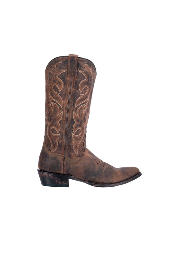 Boots Mens Renegade Embroidered Round Toe Cowboy  Mid Calf Boots