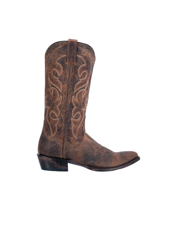 Boots Mens Renegade Embroidered Round Toe Cowboy Mid Calf Boots