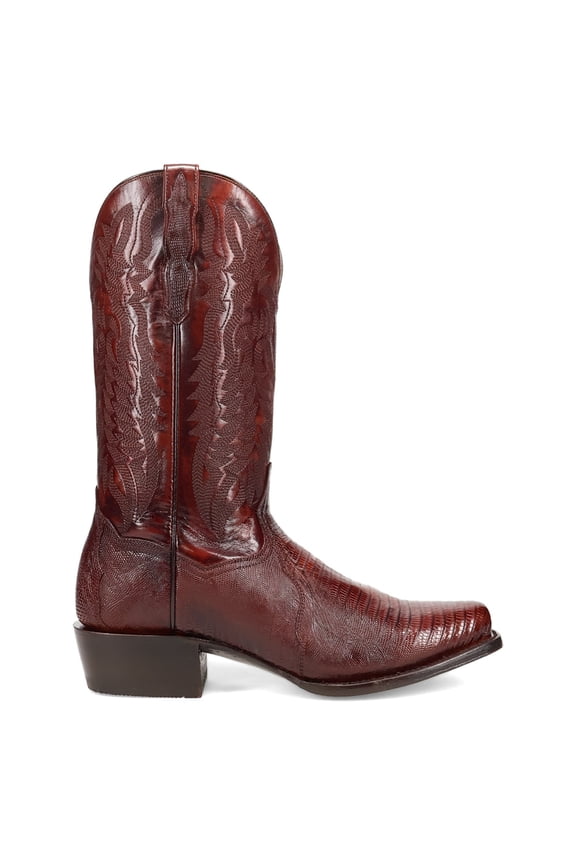 Boots Mens Ringold Lizard Embroidered Square Toe Pull On Cowboy  M