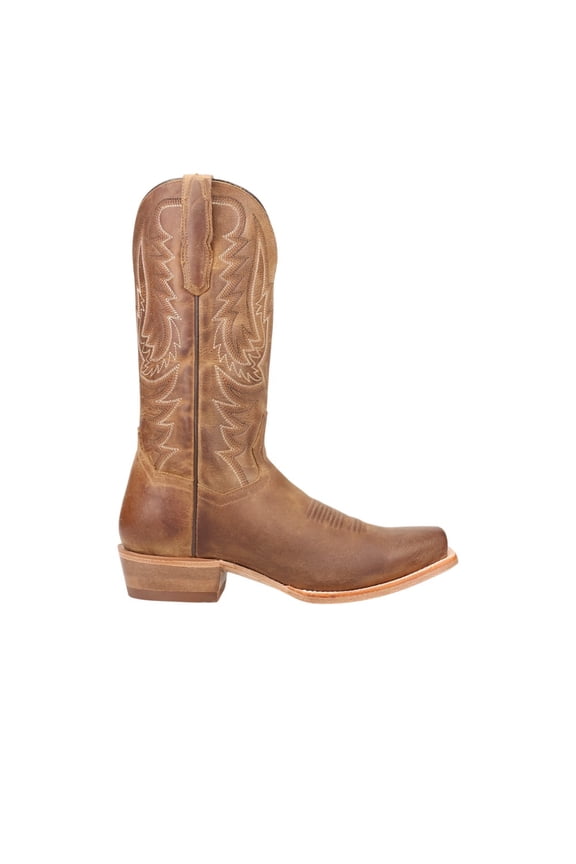 Boots Mens Roman Embroidered Pull On Square Toe Cowboy Mid Calf B