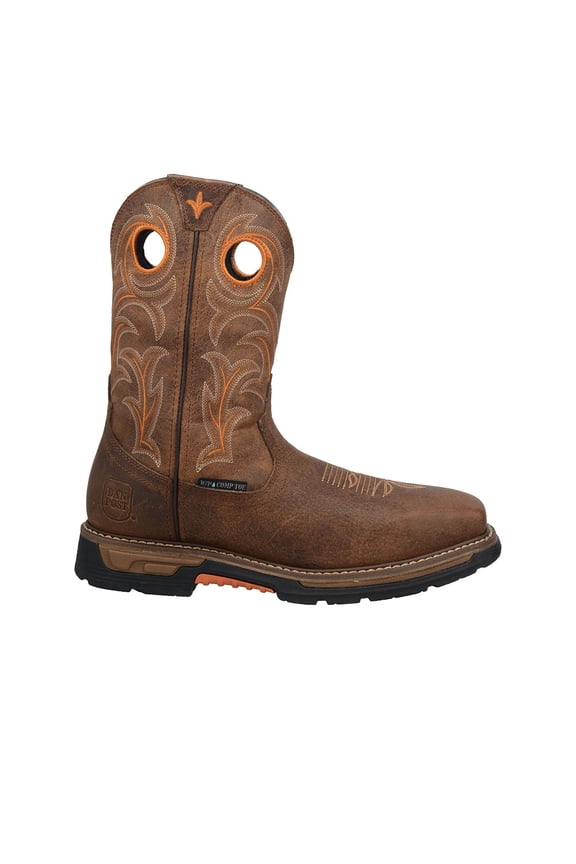 Men's Storms Eye Waterproof Western Work Boot Broad Square Toe - DP56414 10.5 D(M) US