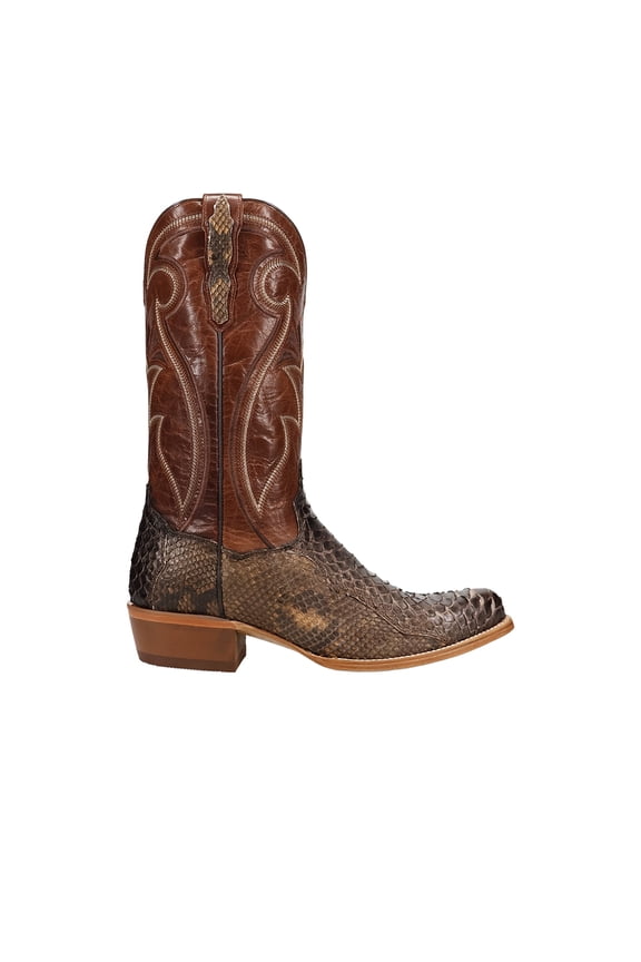 Boots Mens Stryke Back Cut Python Mid Calf Dress Boots