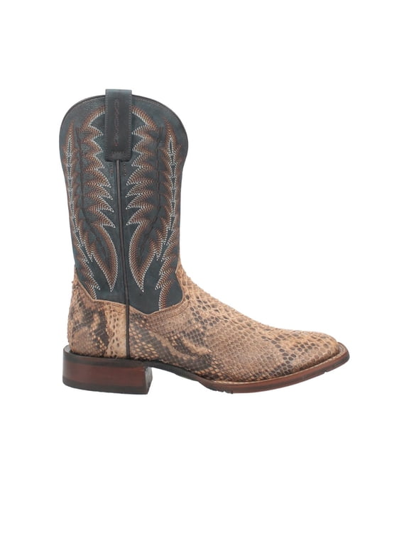 Men's Templeton Exotic Snake Western Boot Broad Square Toe - DP4183 11.5 EE US