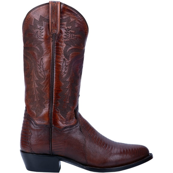 Dan Post Men's Winston Exotic Lizard Western Boot Round Toe Brown 13 EE  US