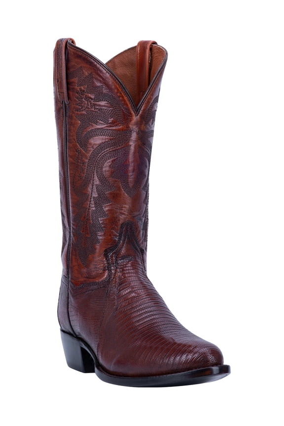 Boots Mens Winston Lizard Embroidered Round Toe Pull On Cowboy Mi
