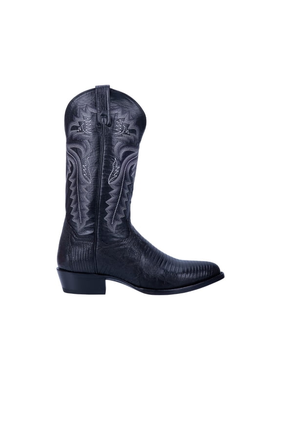 Boots Mens Winston Lizard Embroidered Pull On Round Toe Cowboy  Mi