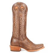 Dan Post Boots Womens Adelaide Embroidered Pull On Square Toe Cowboy Mid C