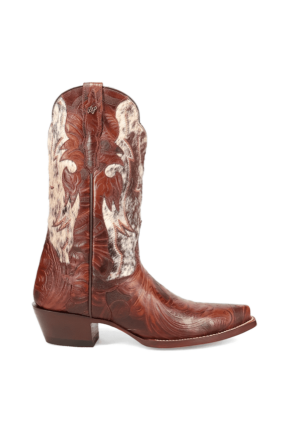 Boots Womens Andrinna Embosses Tooled Inlay Snip Toe Cowboy Mid C