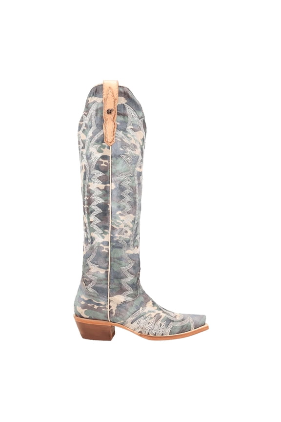 Boots Womens Camo Darlin' Pointed Toe Zippered Cowboy Tall Boots