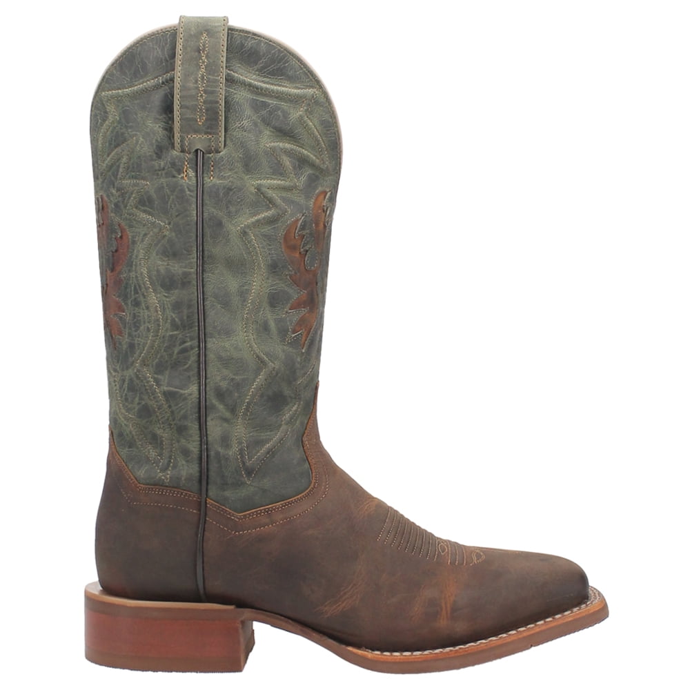 Dan Post Women's Sure Shot Embroidery Square Toe Cowboy Boots - Brown, 11" Shaft