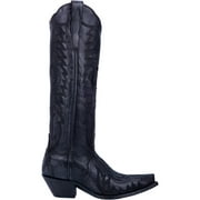 Dan Post Boots  Womens Hallie Tooled-Inlay Embroidery Snip Toe   Casual Boots   Knee High Low Heel 1-2"