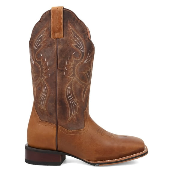 Dan Post Boots Womens Jillian Embroidered Square Toe Pull On Cowboy  Mid Ca