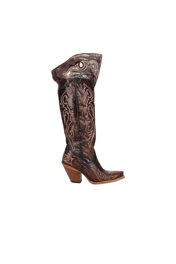 Boots Womens Kommotion Embroidered Snip Toe Zippered Cowboy Tall