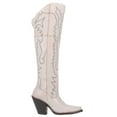 thumbnail image 1 of Dan Post Women's Loverfly Tall Western Boot Snip Toe White 6 M  US, 1 of 5