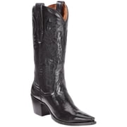 Dan Post Womens Women'S Polished Western Boot Snip Toe Black 6 M US