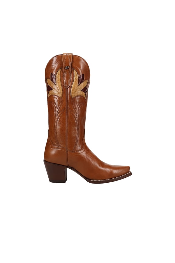 Boots Womens Marsala Leather  Mid Calf Boots