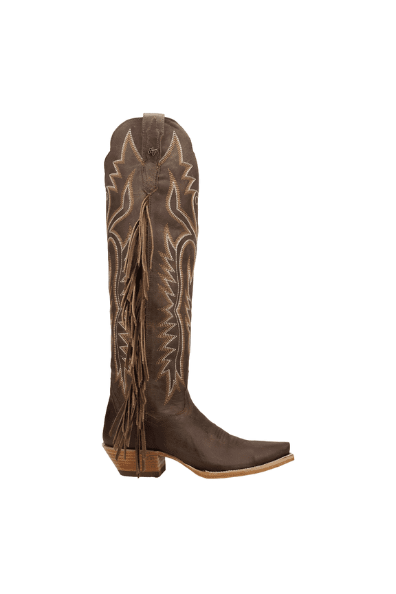 Boots Womens Prairie Dancer Fringe Zippered Snip Toe Cowboy Tall