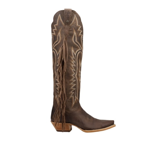 Dan Post Boots Womens Prairie Dancer Fringe Snip Toe Zippered Cowboy Tall