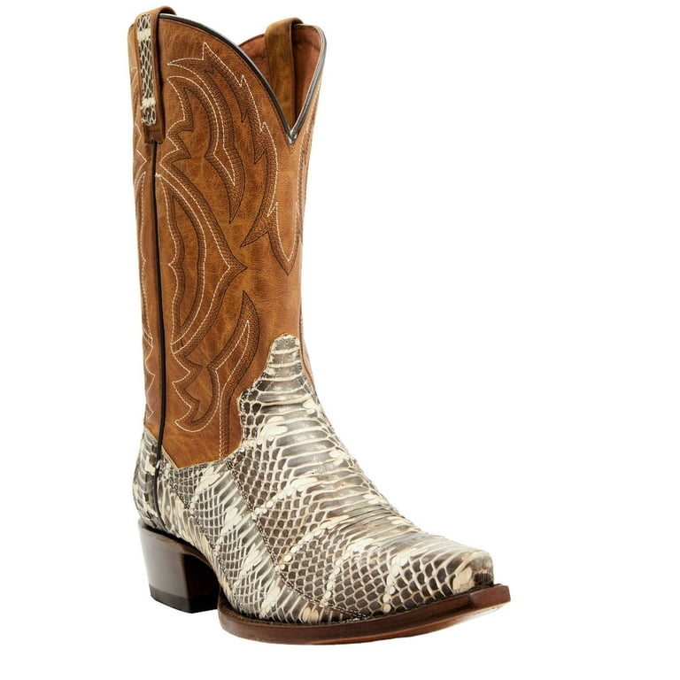 Mens Snakeskin Cowboy Dan Post Rattlesnake Skin Boots Cowboy Boot