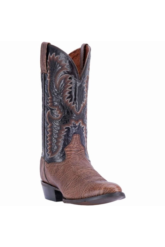Men's 13" Choc Moses Round Toe Cowboy Boot W/ Cushion Insole, DP2118