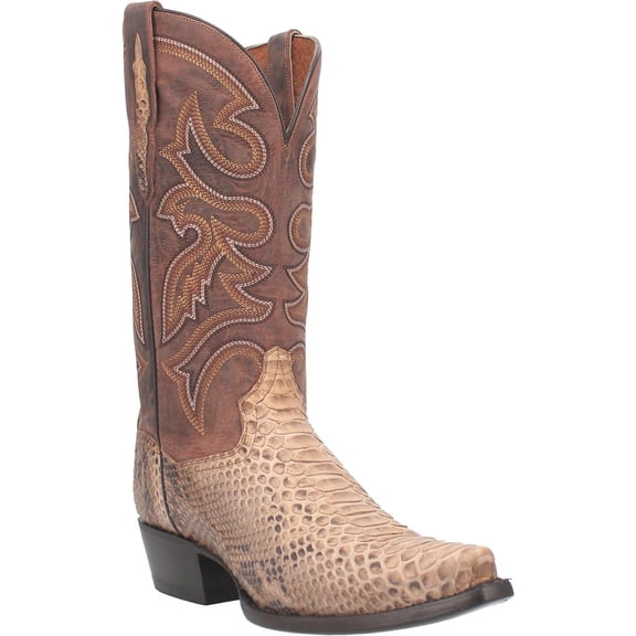 Dan Post Men's Exotic Python Western Boot Snip Toe - DP3058 7.5 D(M) US