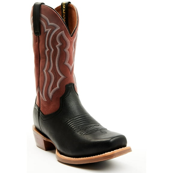 Dan Post Boots Mens Creed Embroidered Square Toe Pull On Cowboy Mid Calf B