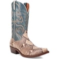 thumbnail image 1 of Dan Post Men's Exotic Python Western Boot Snip Toe Natural 7.5 D(M) US, 1 of 7