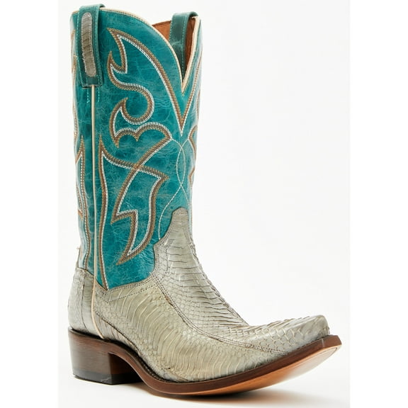 Dan Post Men's Exotic Snake Western Boot Snip Toe Grey 11 D(M) US