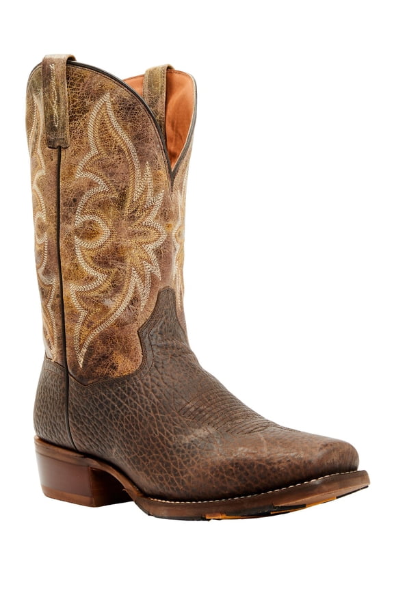 Western Boots Mens 12" Vintage Square Toe Chocolate DP4189