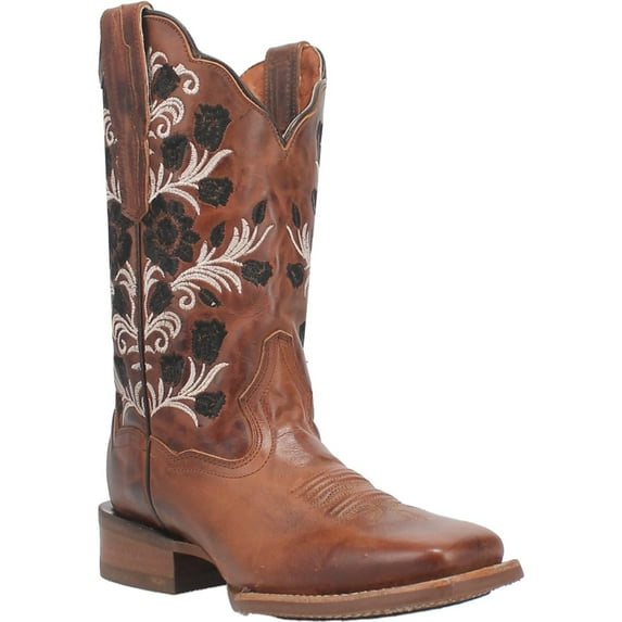 Dan Post Women's Athena Floral Embroidered Western Performance Boot Broad Square - DP4944 10 M US