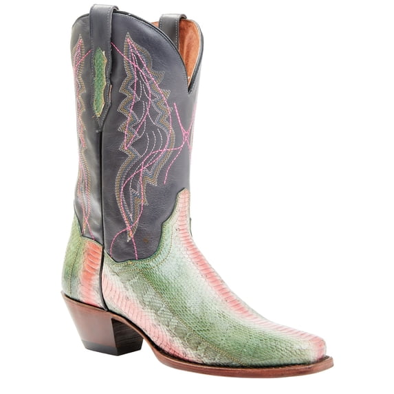 Dan Post Women's Exotic Watersnake Skin Western Boot Square Toe - DPP5699 7 M US